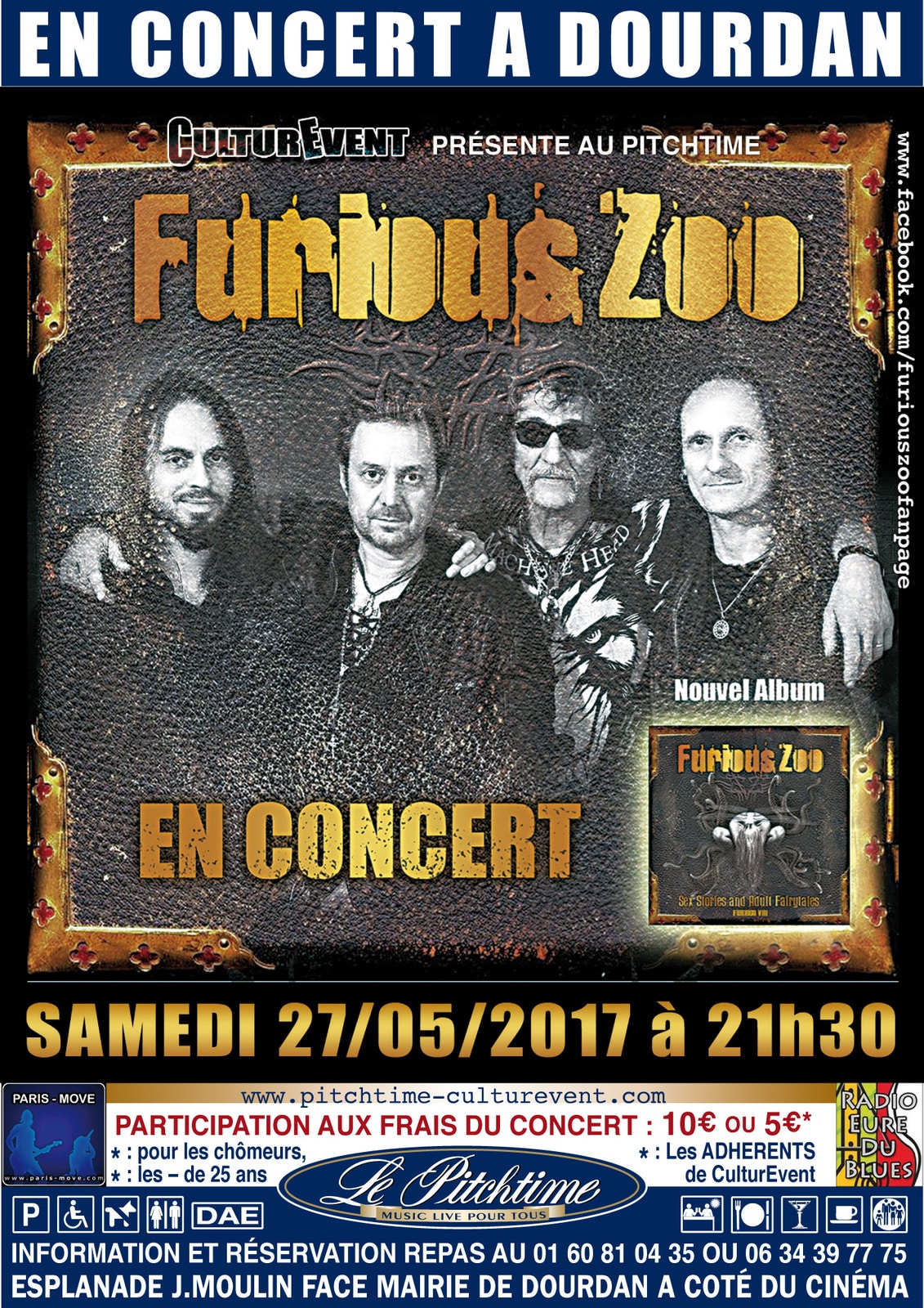 FURIOUS ZOO en concert au PITCHTIME le 27 Mai Paris Move