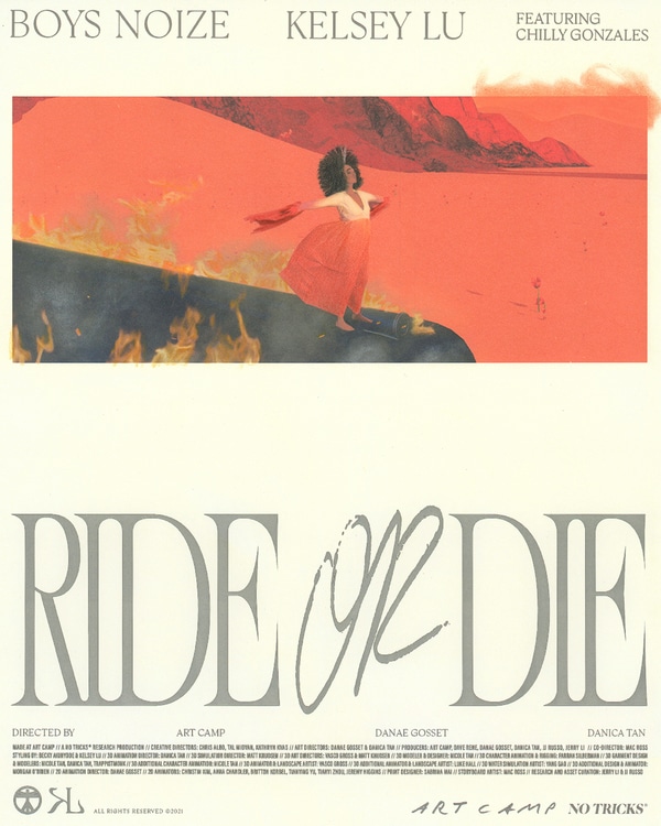 Boys Noize & Kelsey Lu feat Chilly Gonzales, le clip animé de Ride or Die