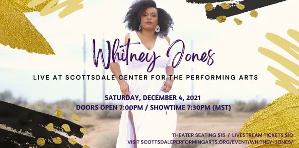 Whitney Jones: concert Saturday December 4th 2021