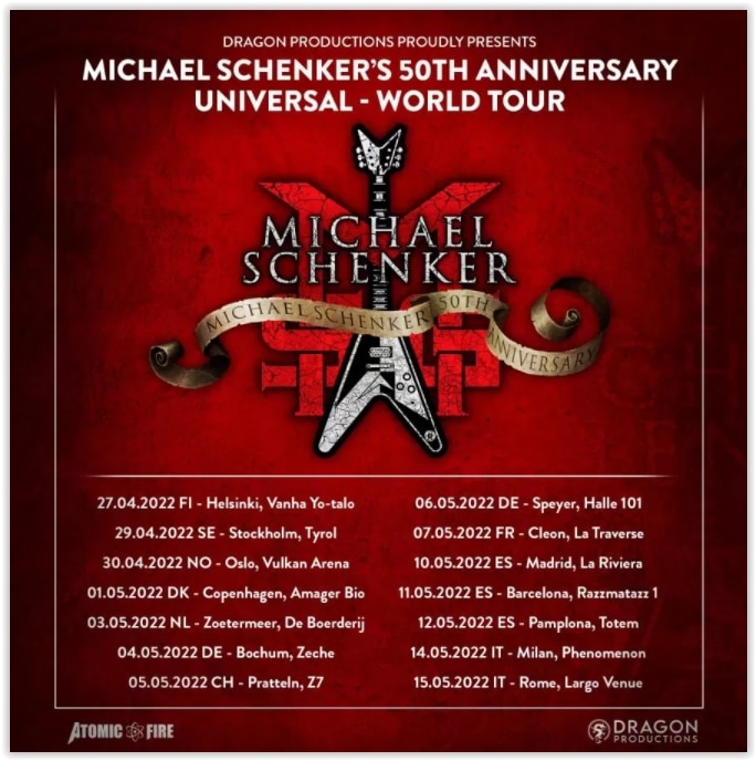 Gig of Michael Schenker in La Traverse, Cléon, May 7th 2022