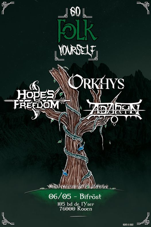 Concert le 6 mai: Hopes of Freedom + Orkhys + Adaryn