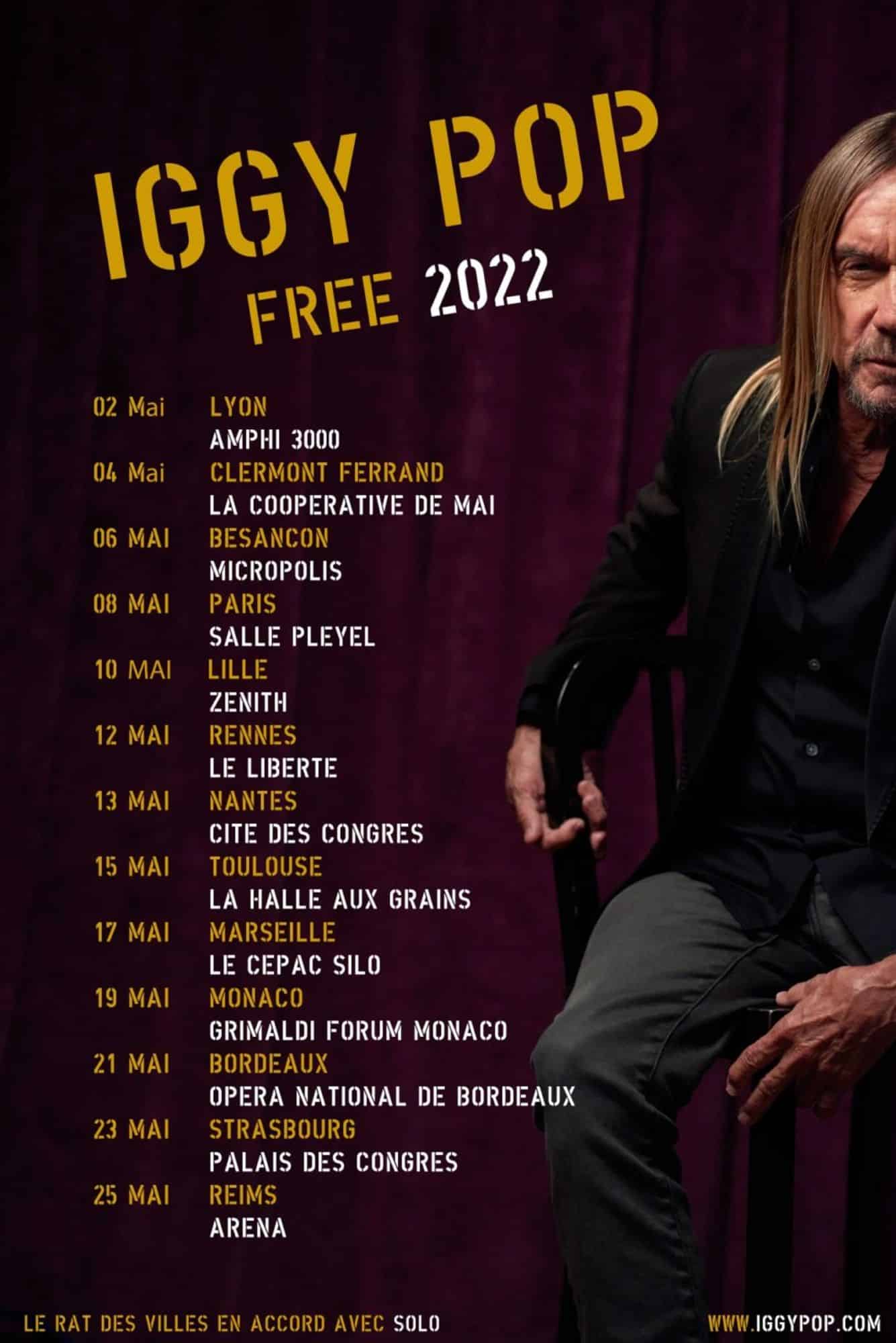 Tournée IGGY POP