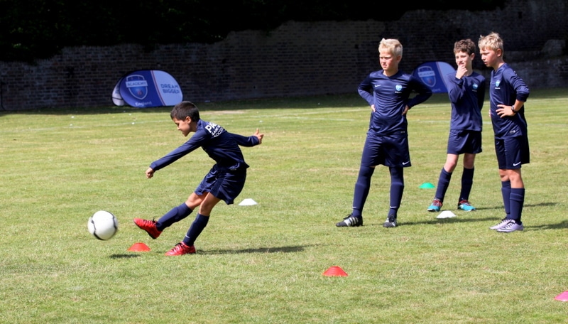 Paris Saint-Germain Academy football camp in England