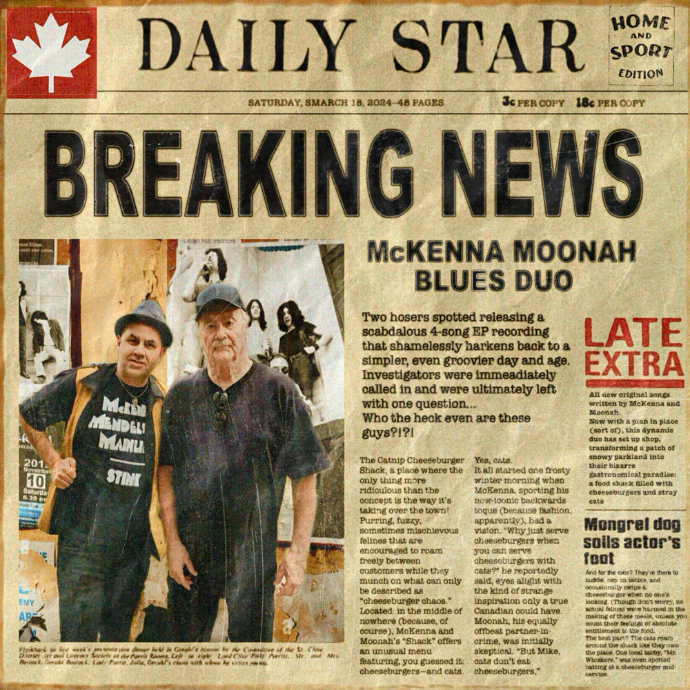 McKENNA MOONAH BLUES DUO - Breaking News