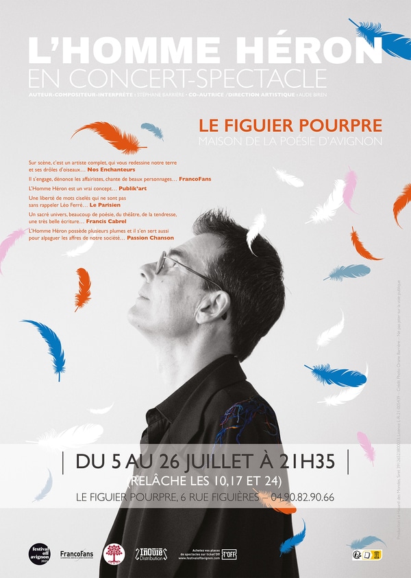 L'Homme Héron en concert spectacle au Festival Off Avignon 2025