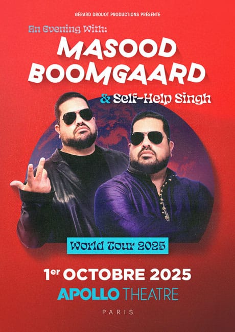 Masood Boomgaard le 01/10/2025 à l'Apollo Théâtre