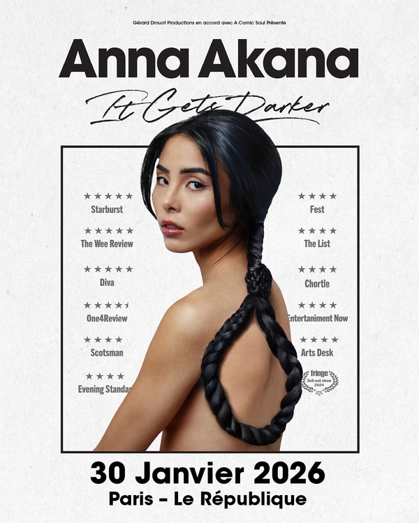 Anna Akana en spectacle au République à Paris le 30/01/2025