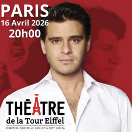 Julien Dassin chante Joe Dassin le 16/04/2026 au Théâtre de la Tour Eiffel à Paris.  